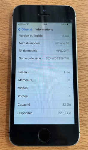 Apple iphone 2016 - se, (a1723)