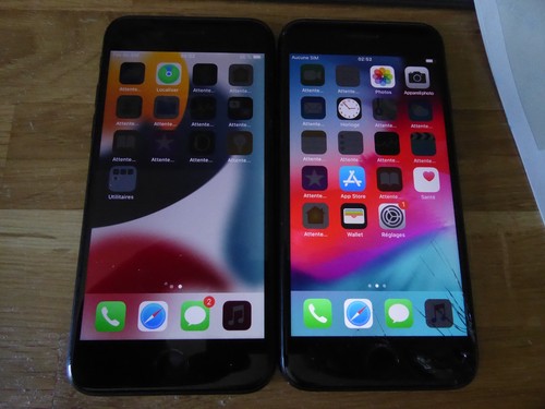 Lot telephones apple iphone - 2,